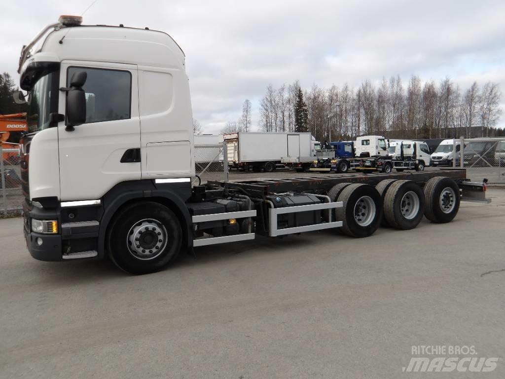 Scania R730 8x4 새시 운전실 트럭