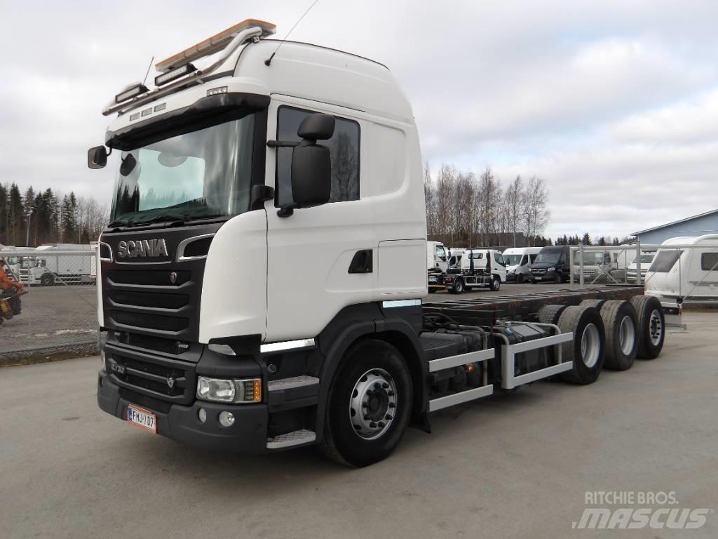 Scania R730 8x4 새시 운전실 트럭