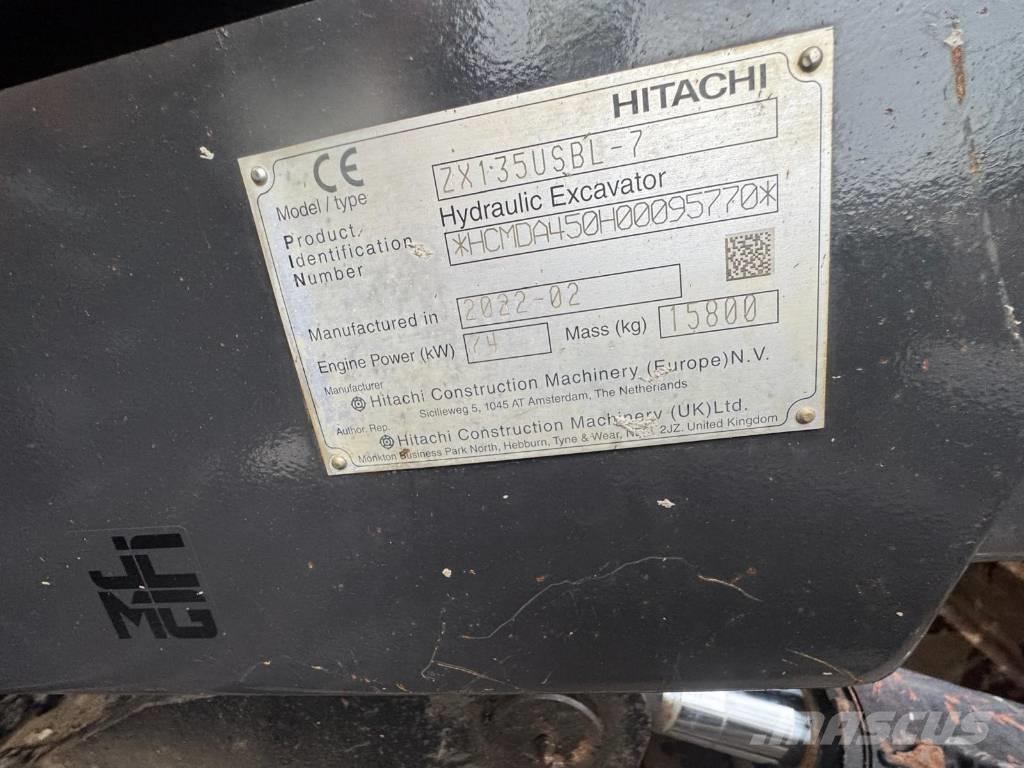 Hitachi ZX 135 US-7 대형 굴삭기 29톤 이상