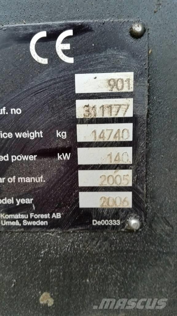 Valmet 901 원목 하베스터