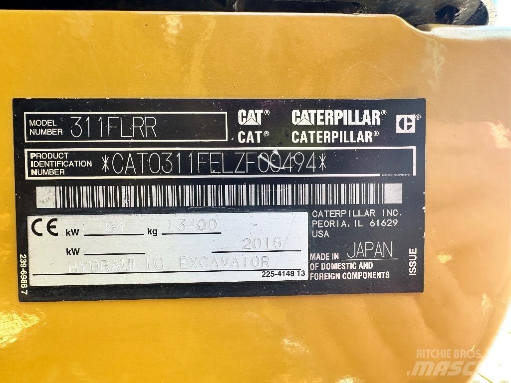 CAT 311 F LRR 대형 굴삭기 29톤 이상