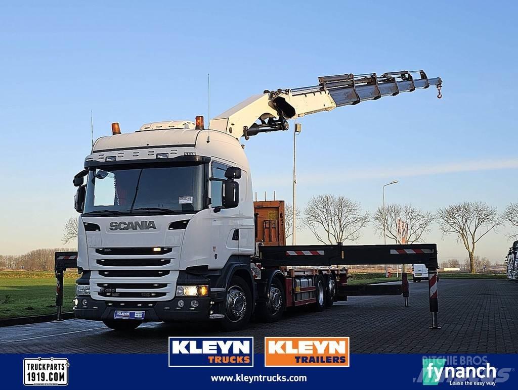 Scania R490 플랫베드/드롭사이드 트럭