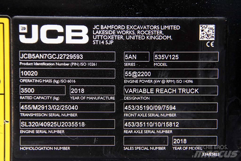 JCB 535-125 텔러 핸들러
