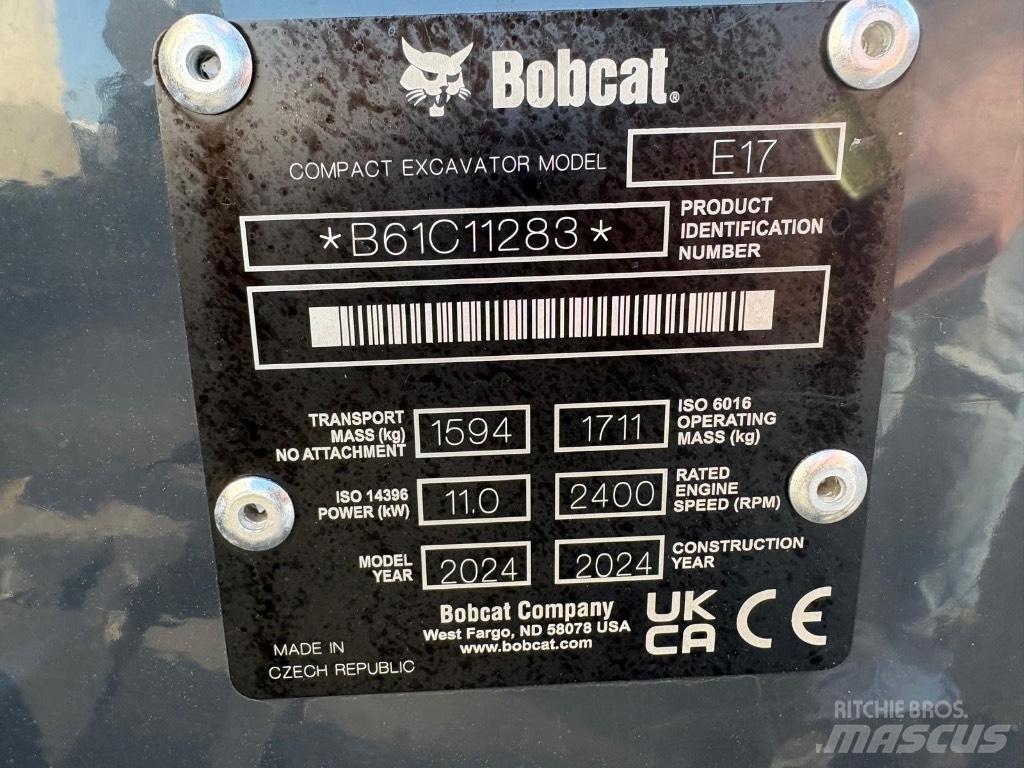 Bobcat E 17 소형 굴삭기 7톤 미만