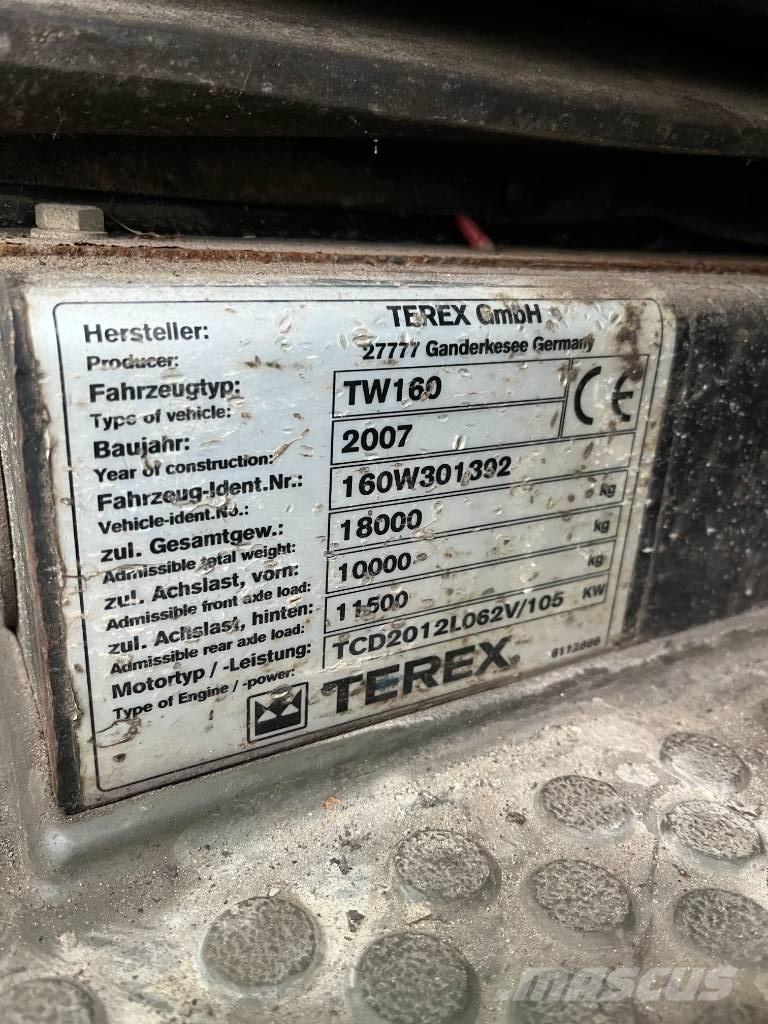 Terex TW 160  휠 굴삭기