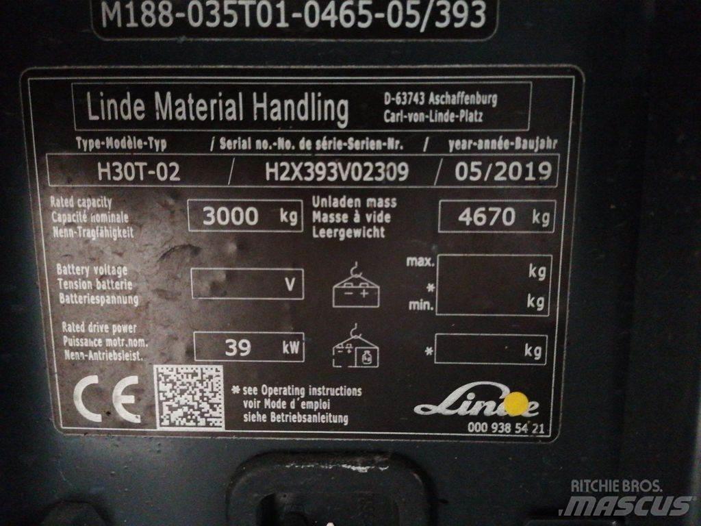 Linde H30T-02 LPG 지게차