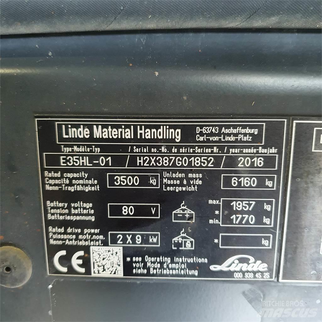Linde E35HL 전동 지게차