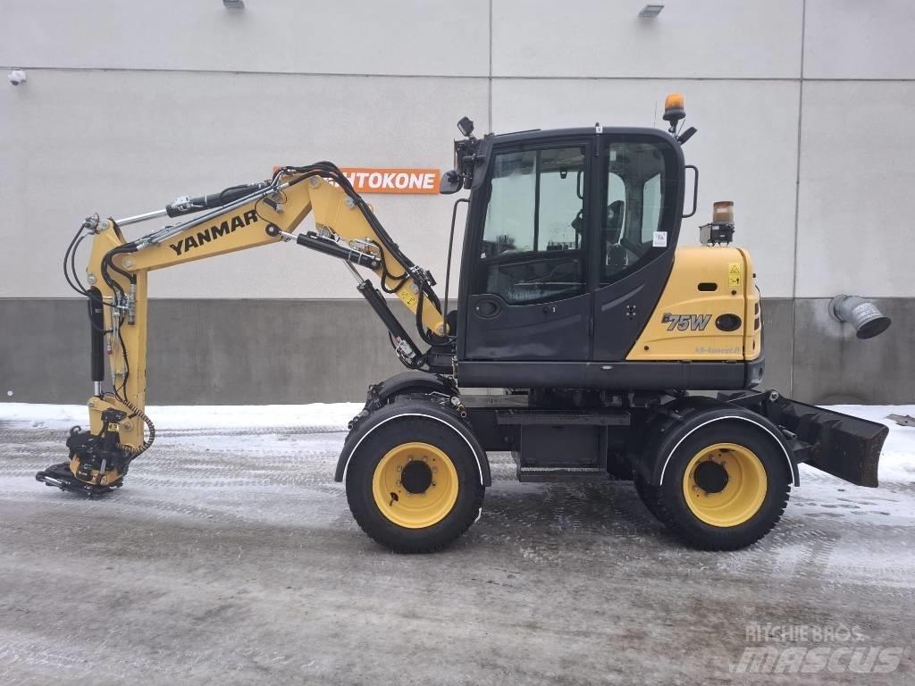 Yanmar B 75 W  휠 굴삭기