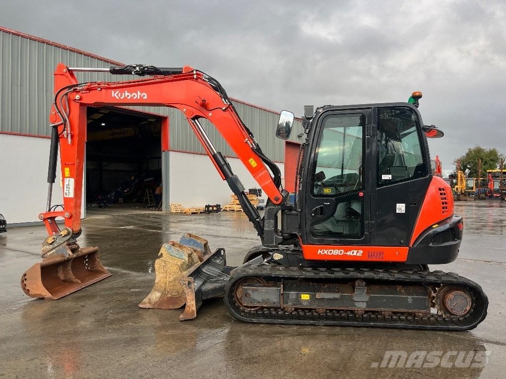 Kubota KX 080-4 중형굴삭기 7톤-28톤
