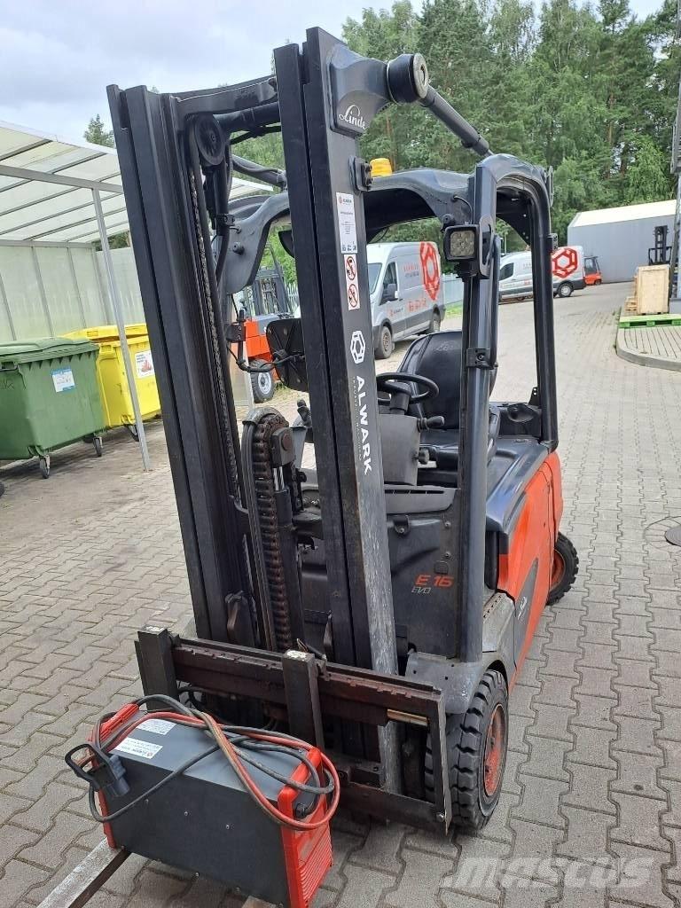 Linde E16 전동 지게차