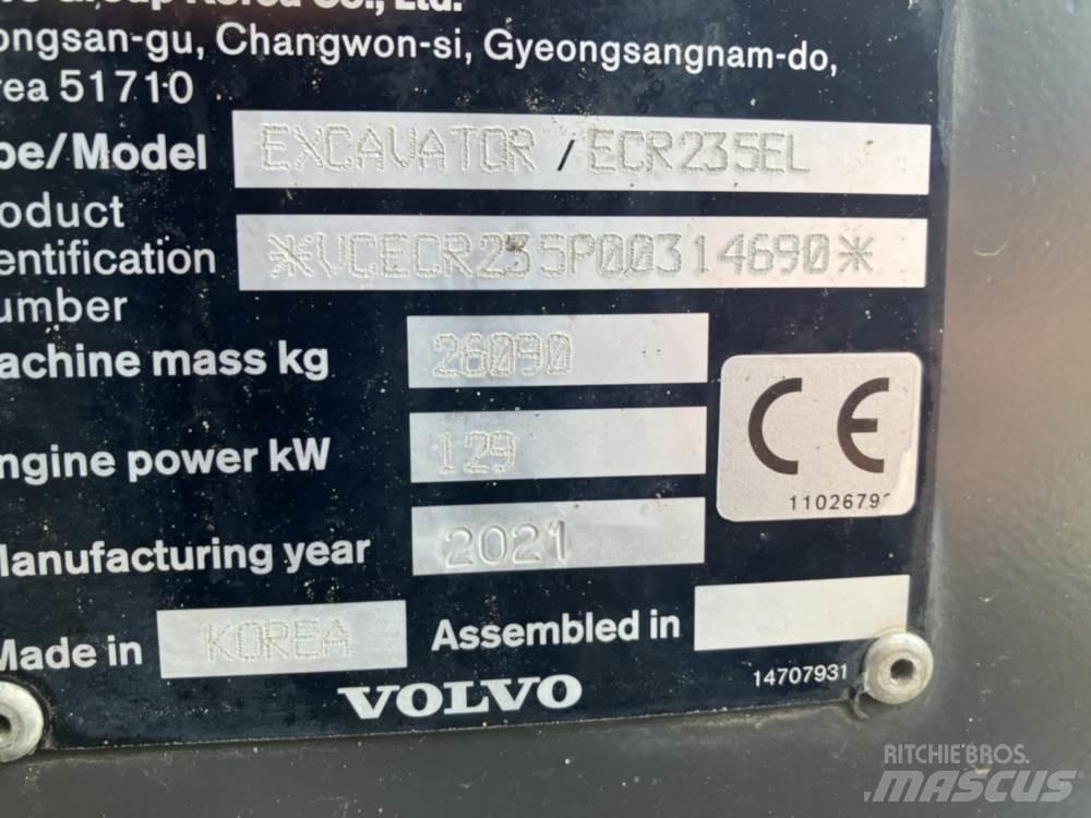 Volvo ECR235EL 대형 굴삭기 29톤 이상