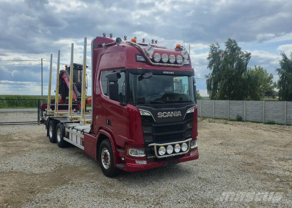 Scania R 650 목재 트럭