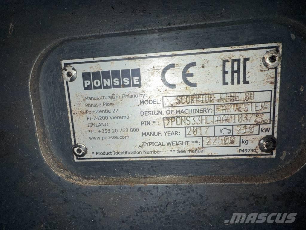 Ponsse Scorpion King 원목 하베스터