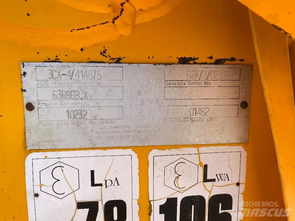 JCB 3 CX 백호로더
