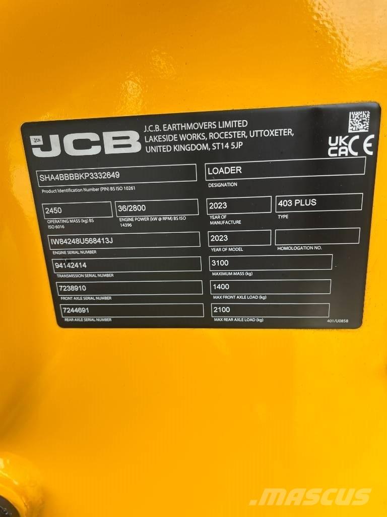 JCB 403 Agri Plus  스키드로더