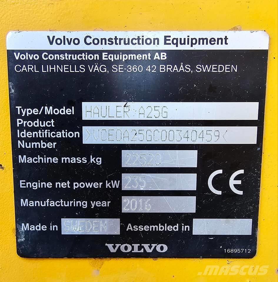 Volvo A 25 G 연결식 홀러