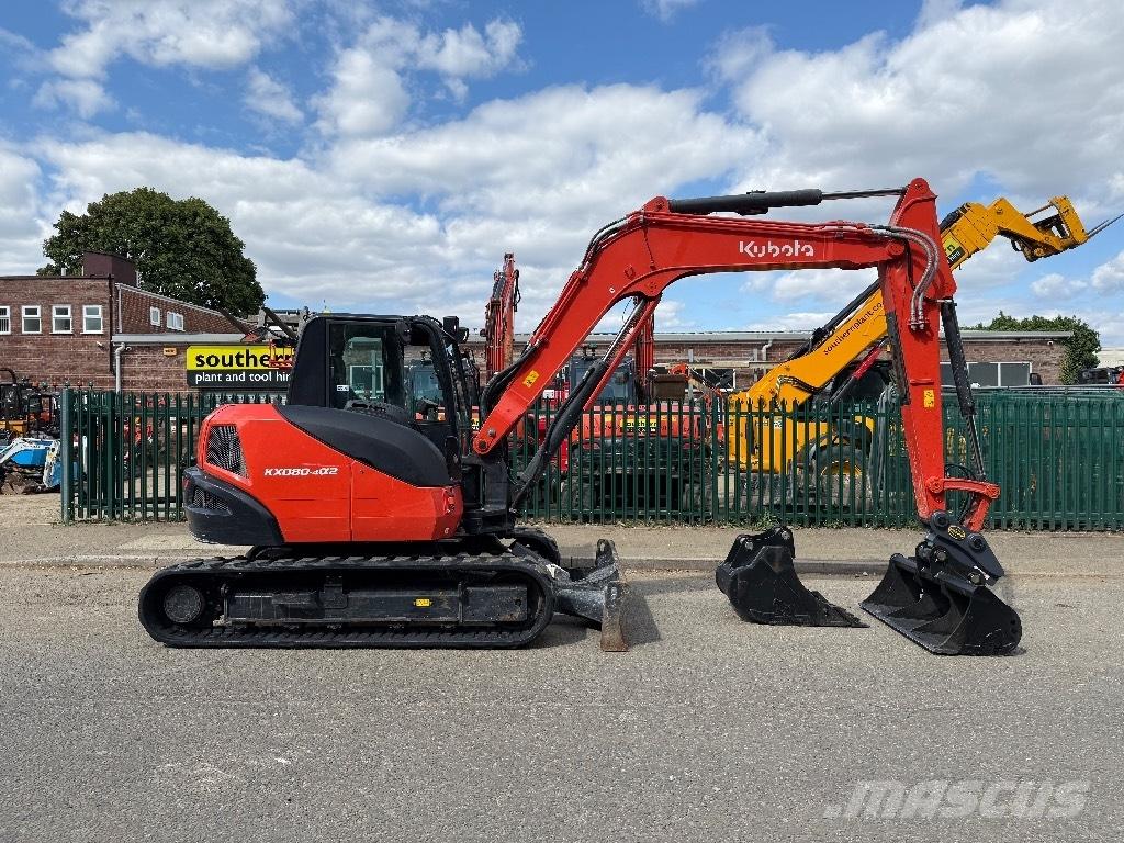 Kubota KX 080-4 중형굴삭기 7톤-28톤