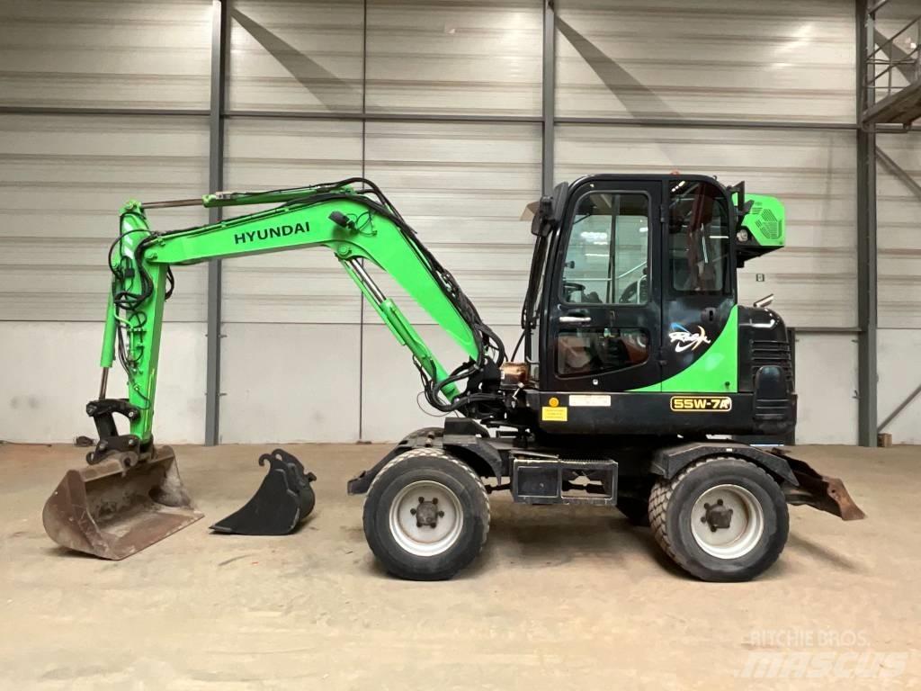 Hyundai 55 W-7 A  휠 굴삭기