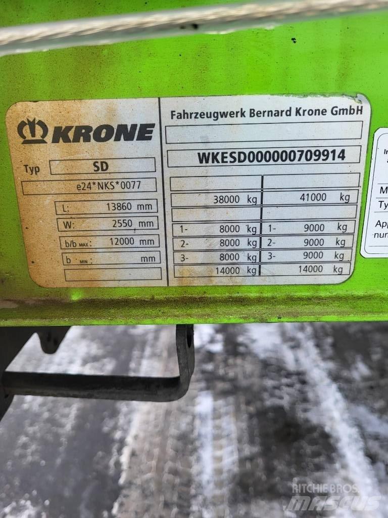 Krone SD 커튼사이더 세미 트레일러