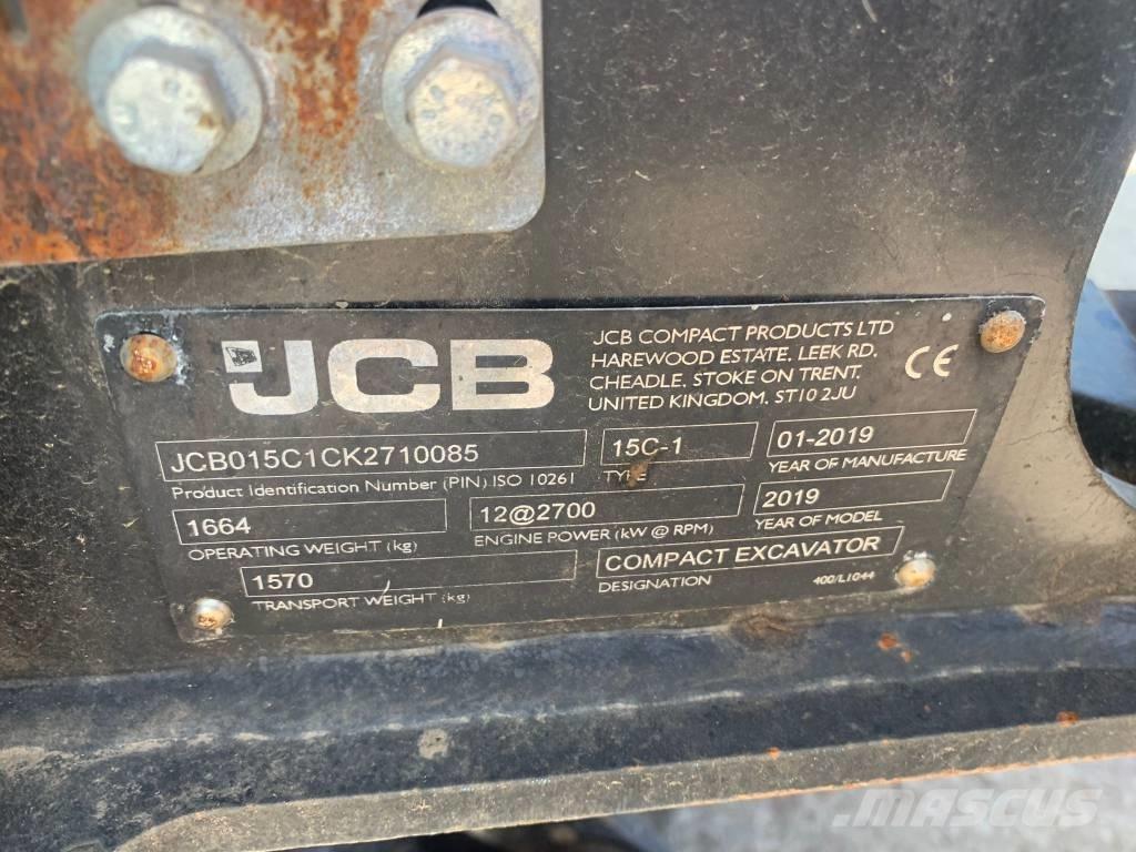 JCB 15 C-1 소형 굴삭기 7톤 미만