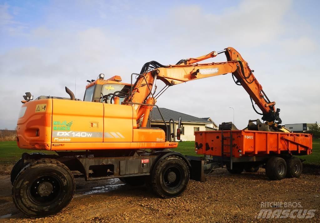 Doosan Dw 140  휠 굴삭기