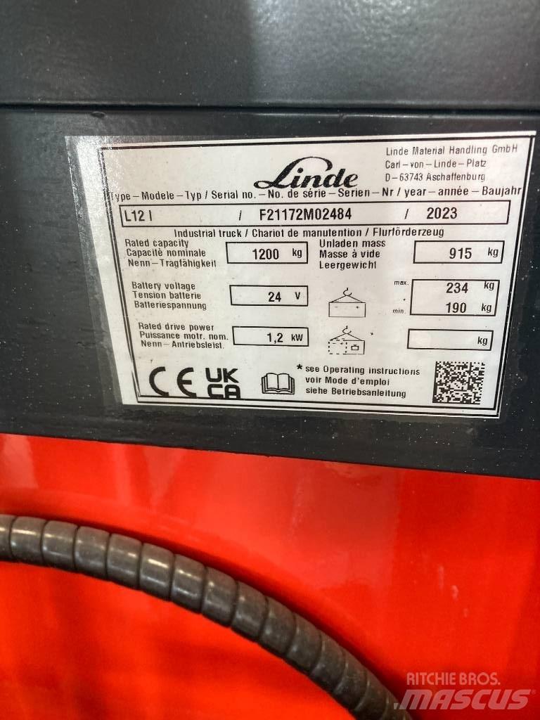 Linde L12i/1172 포크리프트