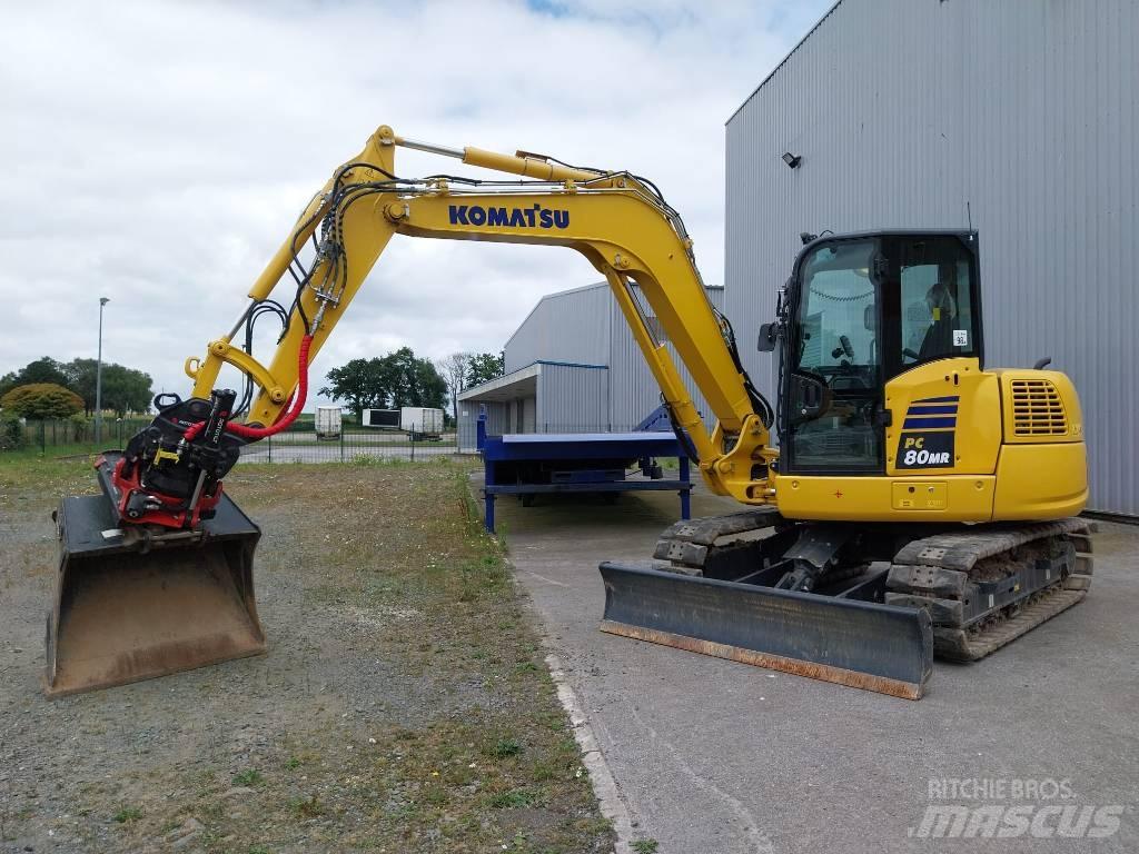 Komatsu PC80MR-5 중형굴삭기 7톤-28톤