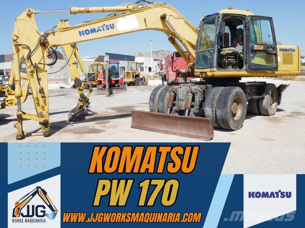 Komatsu PW 170  휠 굴삭기