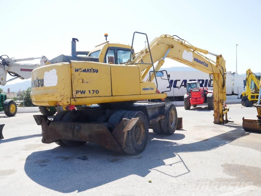 Komatsu PW 170  휠 굴삭기