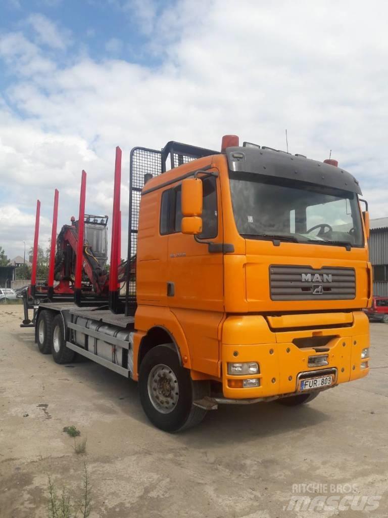 MAN TGA 33.530 목재 트럭