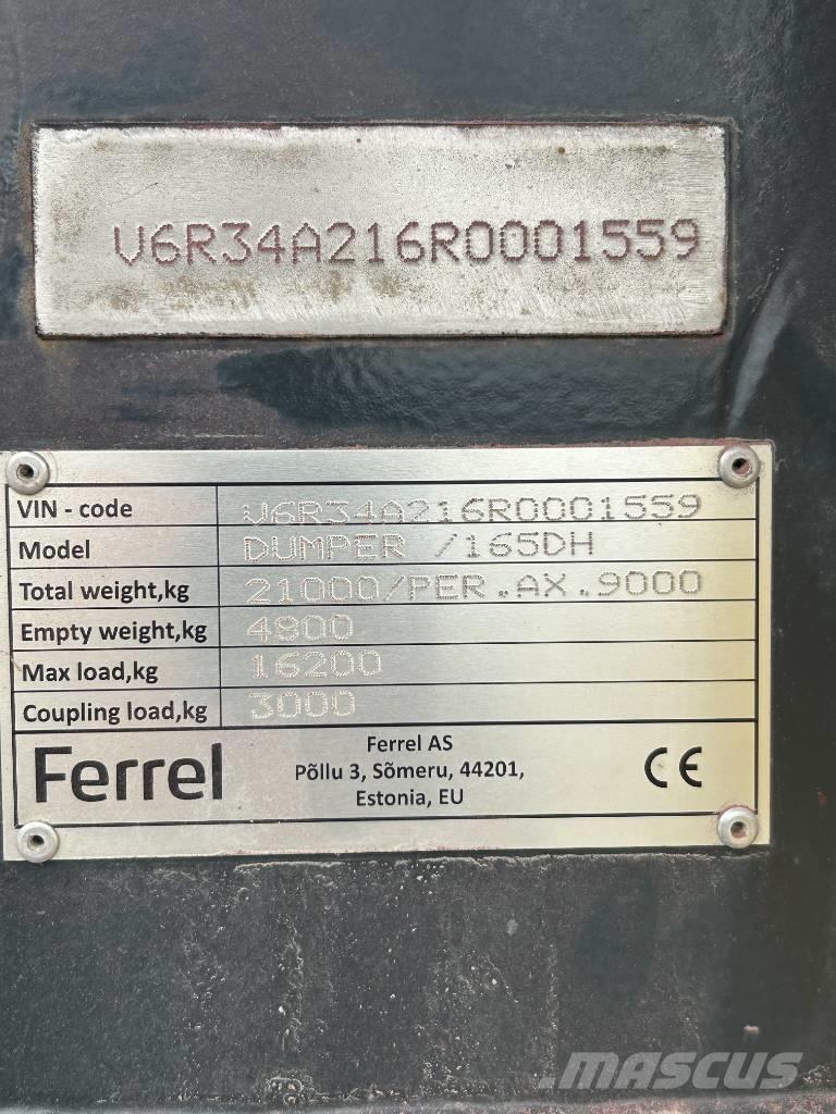 Ferrel 165DH 티퍼 트레일러