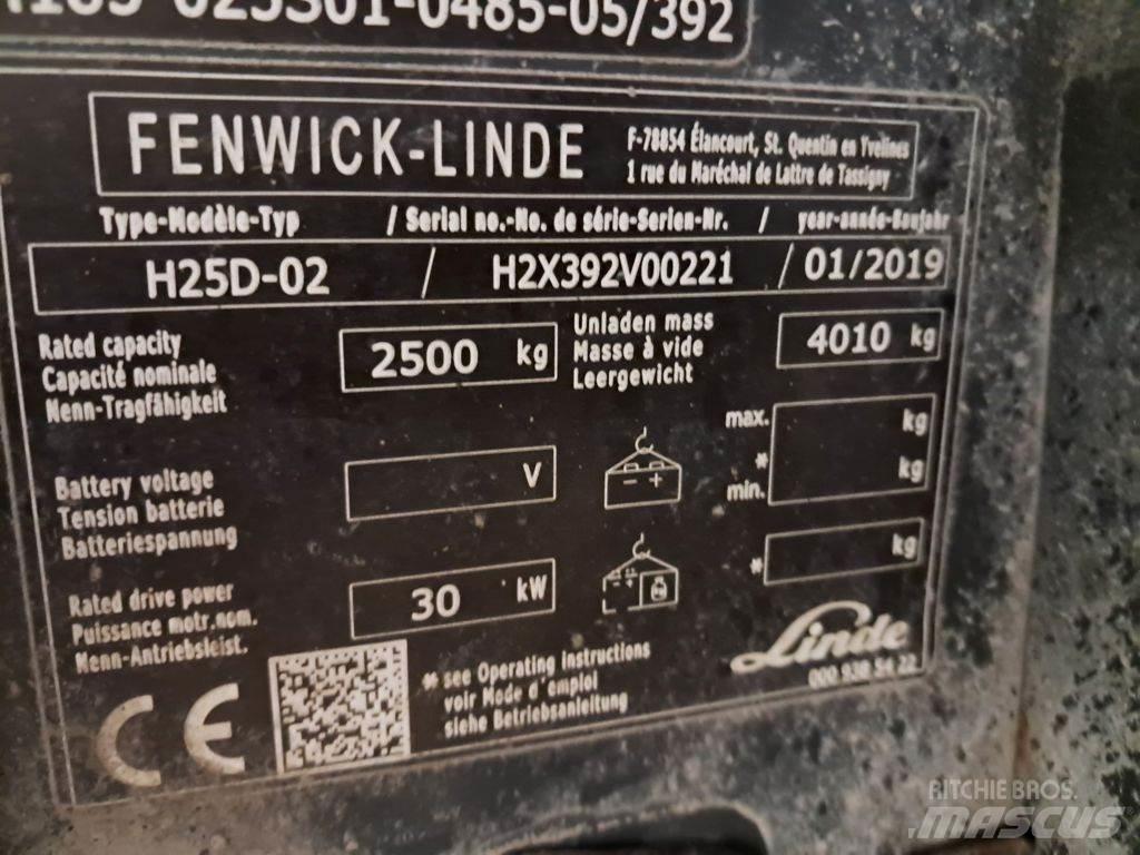 Linde H25D-02 디젤 지게차