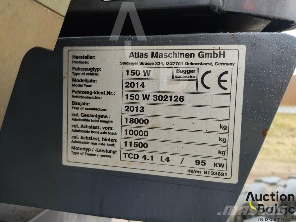 Atlas 150 W  휠 굴삭기
