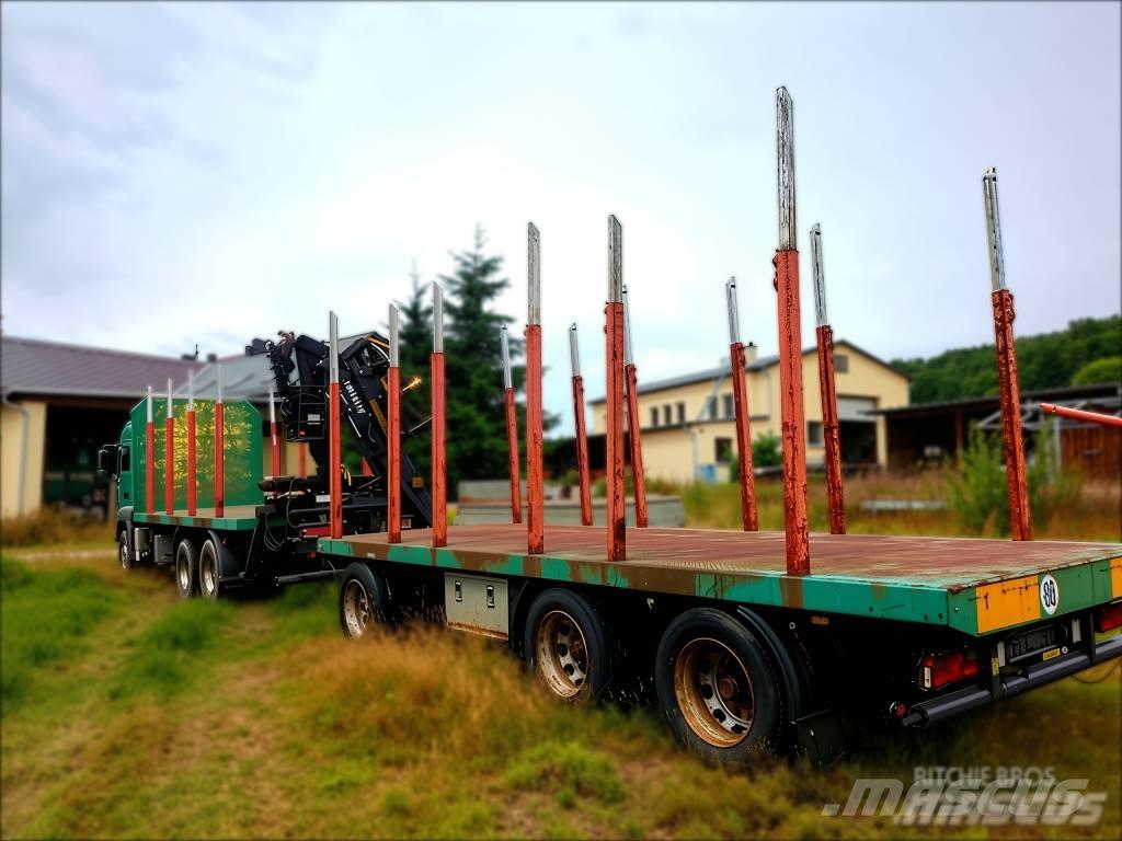 MAN TGA 33.430 목재 트럭
