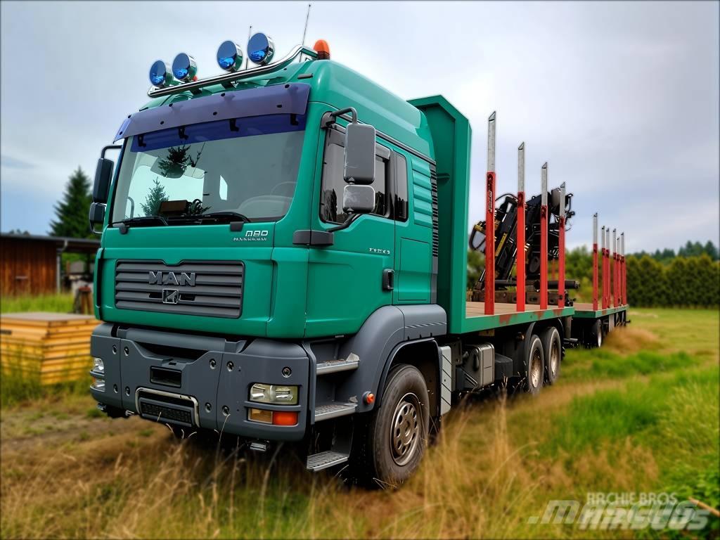 MAN TGA 33.430 목재 트럭