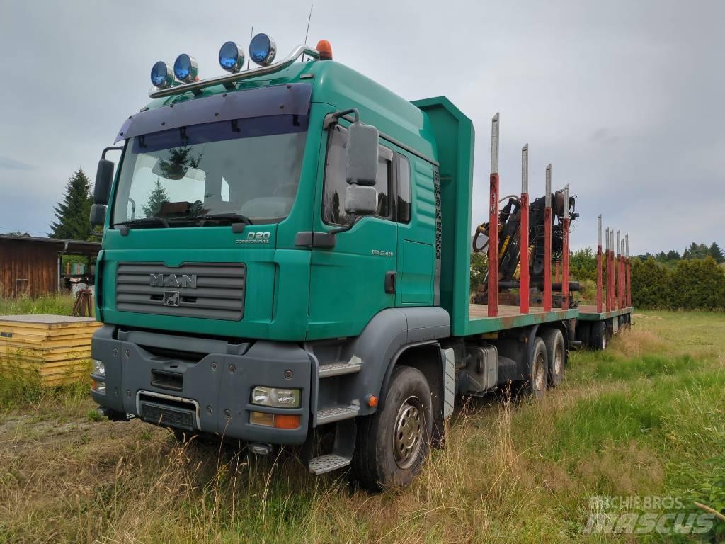 MAN TGA 33.430 목재 트럭