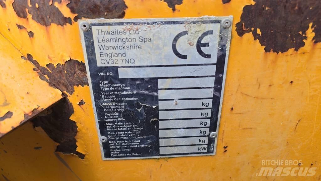 Thwaites 3 ton 건설현장 덤프트럭