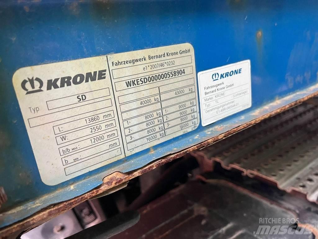 Krone SD 커튼사이더 세미 트레일러