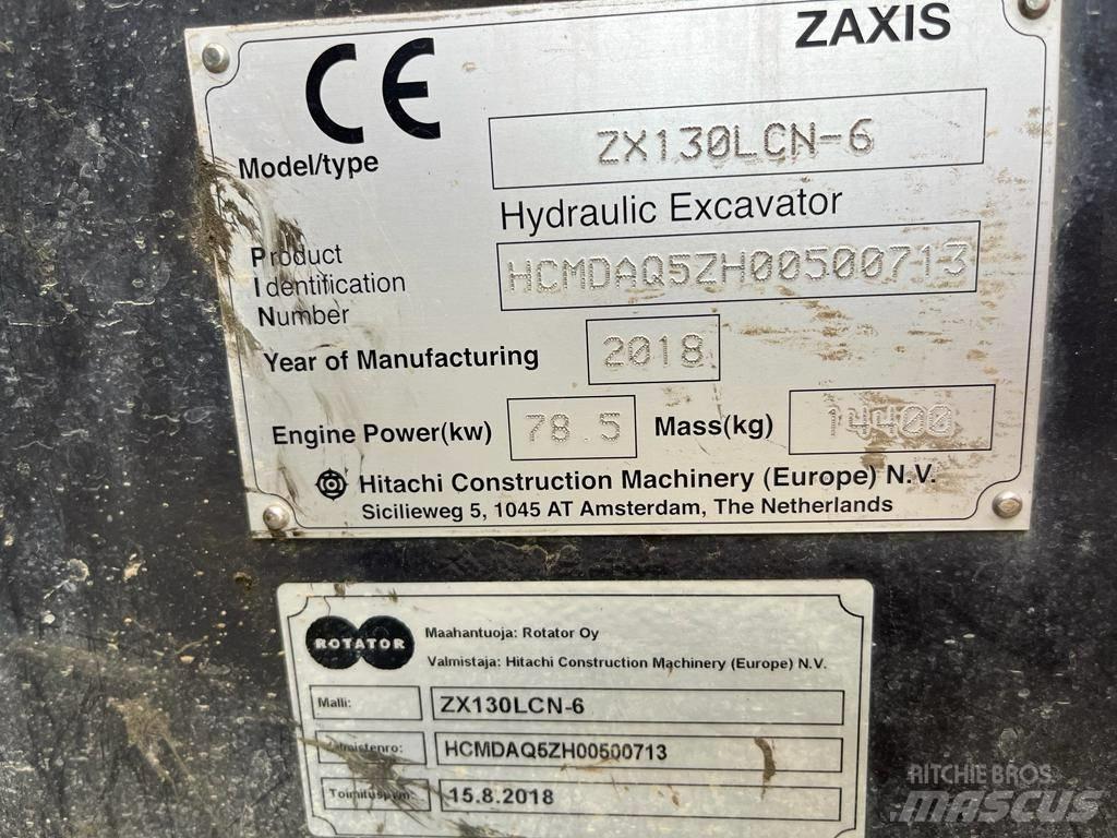 Hitachi ZX130LCN-6 대형 굴삭기 29톤 이상