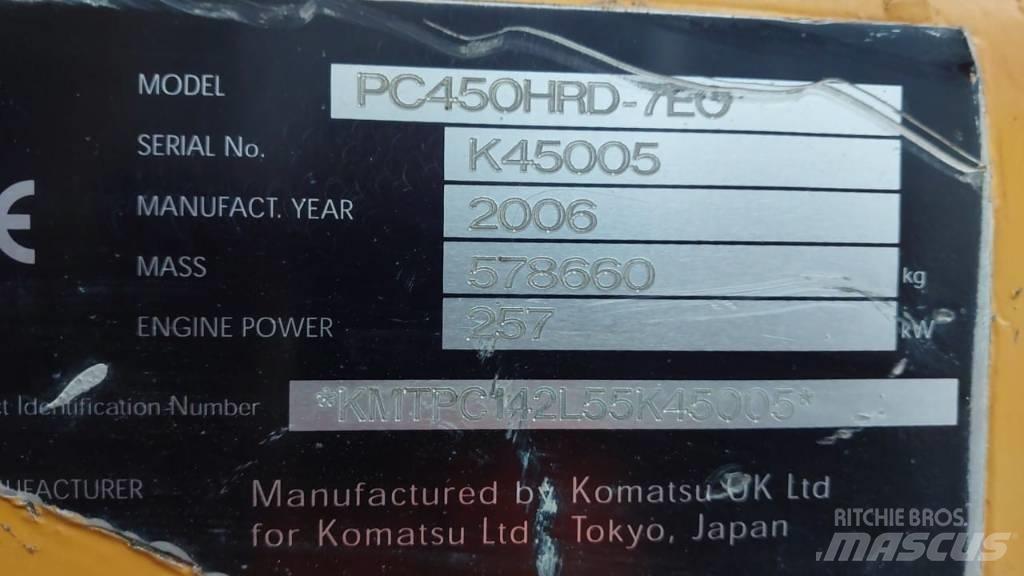 Komatsu PC450HRD-7E0 파쇄용 굴삭기