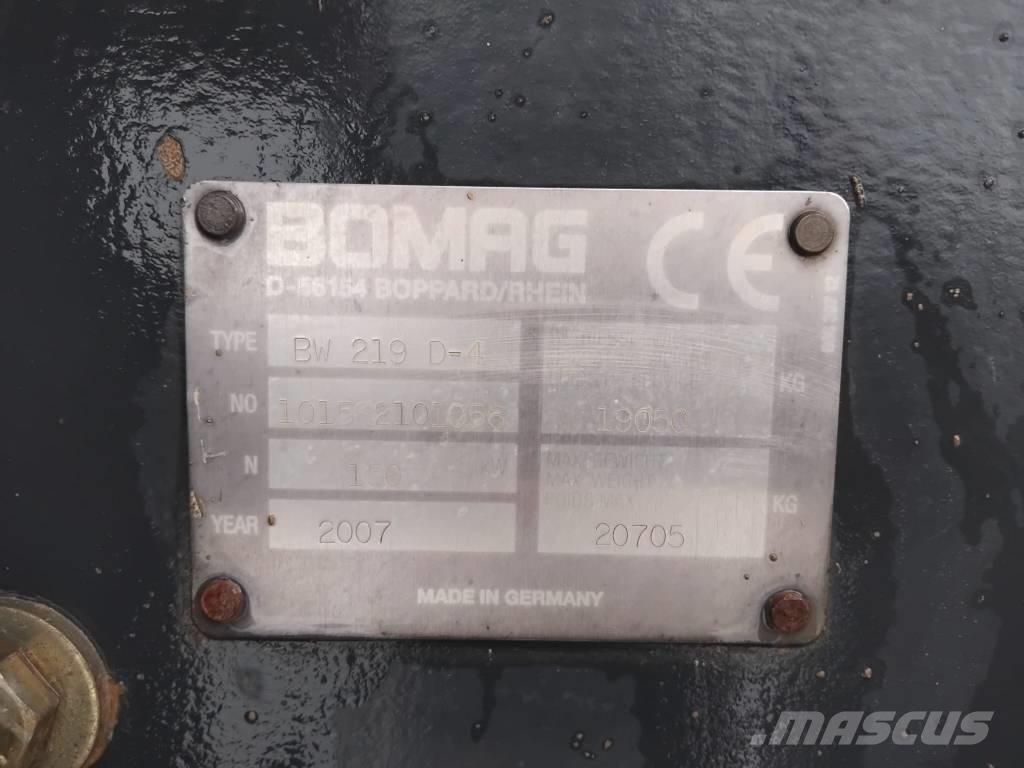 Bomag BW 219 D-4 싱글 드럼 롤러