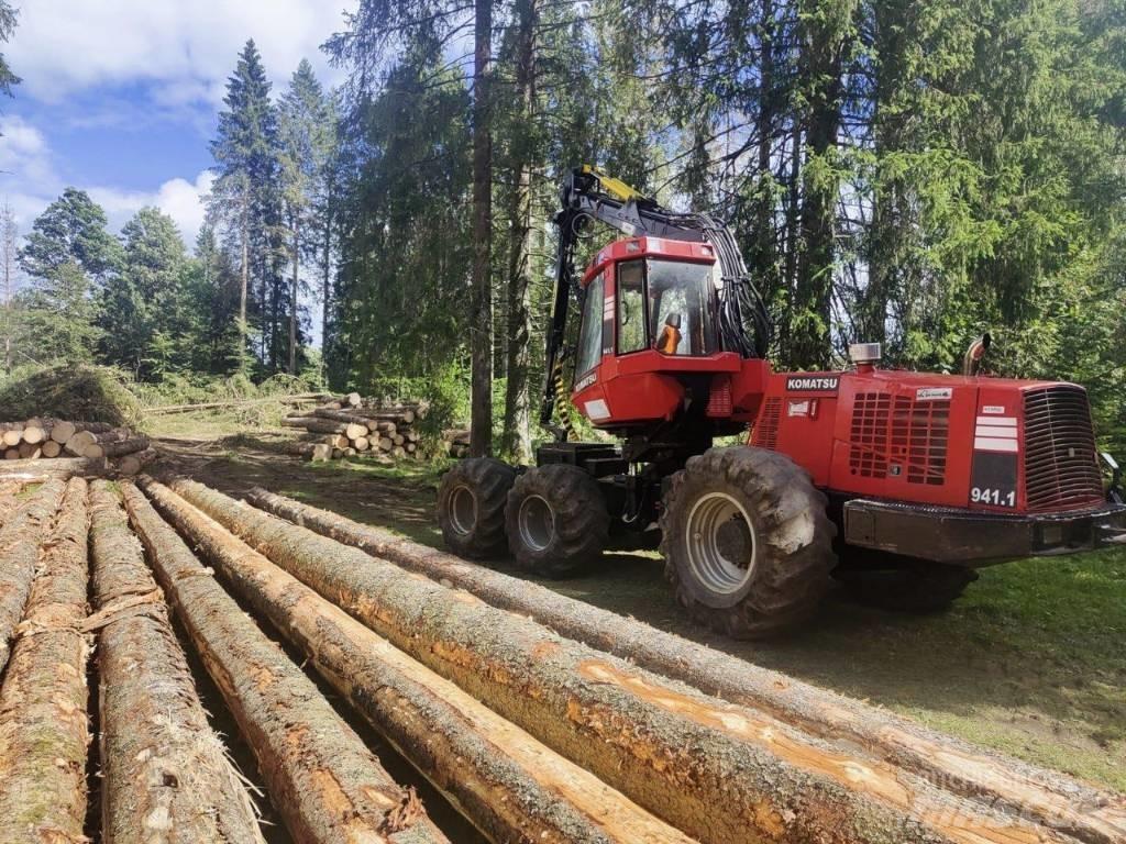 Valmet 941 원목 하베스터