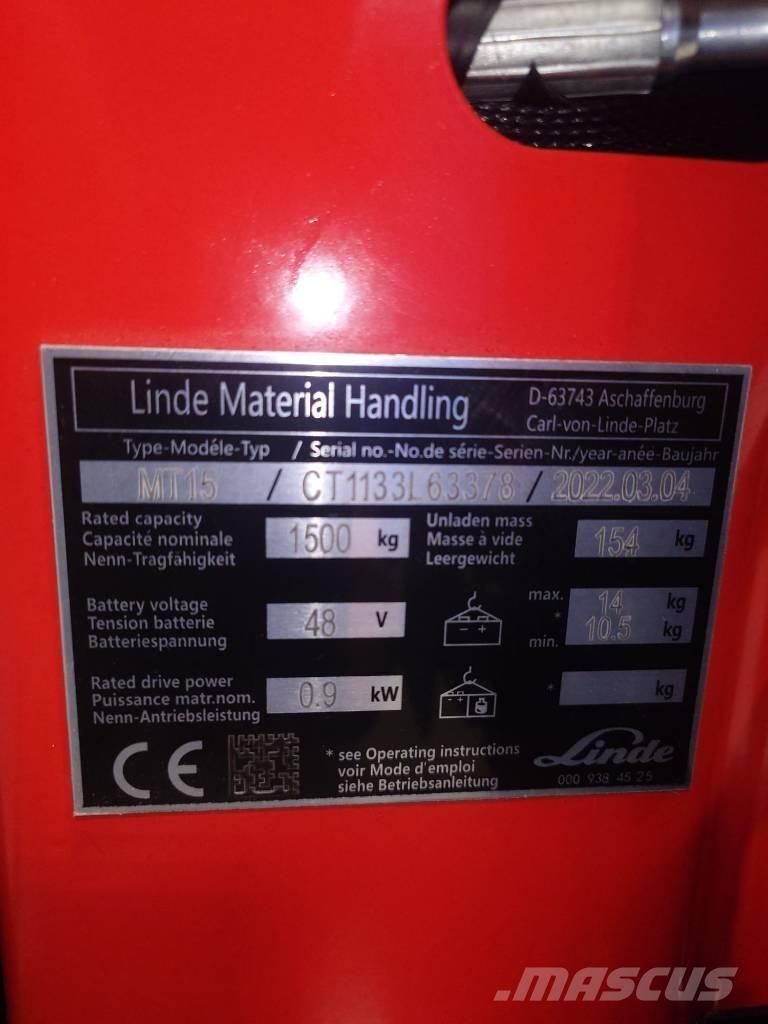 Linde MT15/1133 경량 리프터