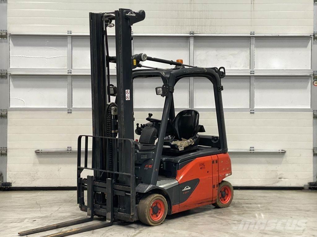 Linde E16P-02 전동 지게차