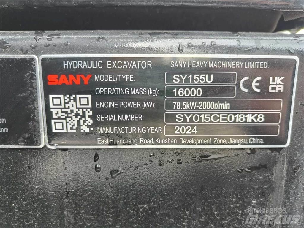 Sany SY155U 대형 굴삭기 29톤 이상