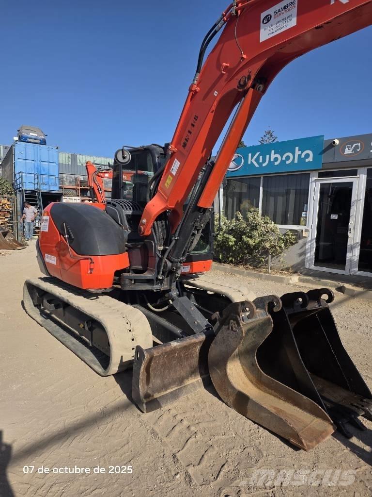 Kubota KX 080-4a2 중형굴삭기 7톤-28톤