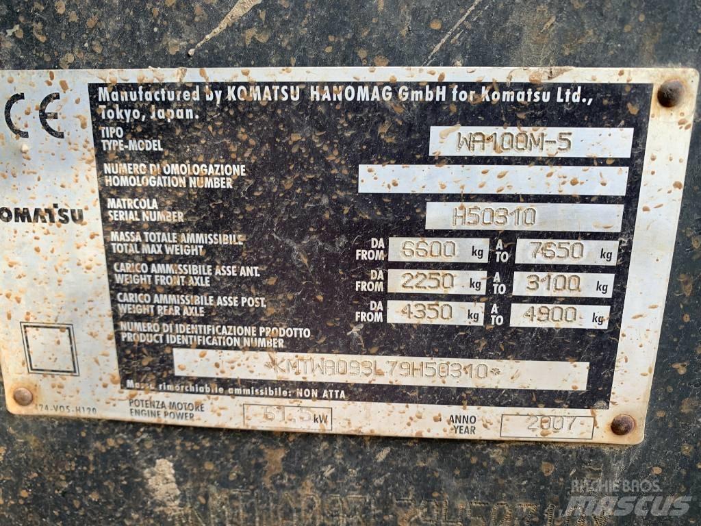 Komatsu WA 100 M-5  휠로우더