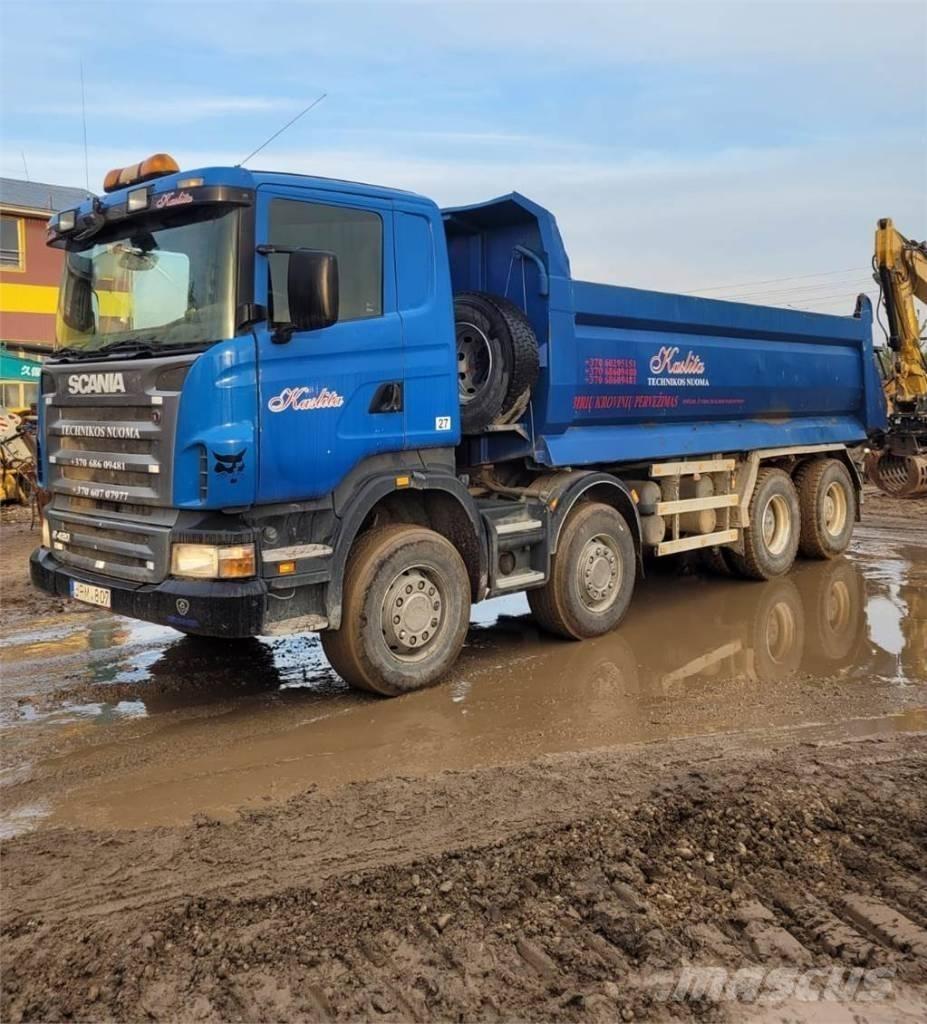 Scania R420 8x4 스킵 로더 트럭