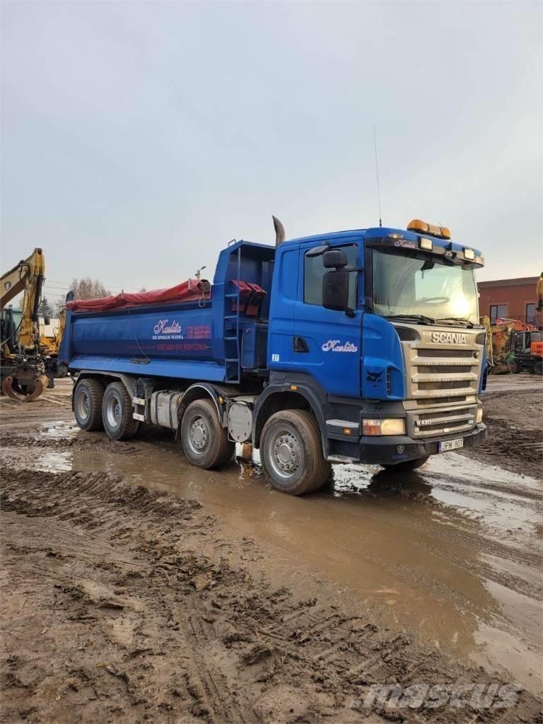 Scania R420 8x4 스킵 로더 트럭