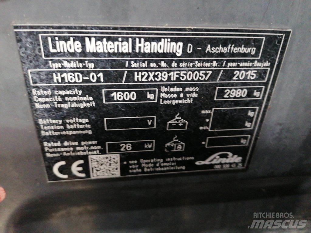 Linde H16D-01 디젤 지게차